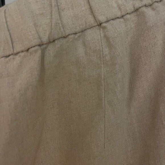 Eileen Fisher High Waist Taper Ankle Pant XL 100% Organic Linen Coastal Vacation - Picture 5 of 10